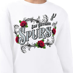 San Antonio Spurs G-III 4Her by Carl Banks Women's Roses Fleece Tri-Blend Sweatshirt Online