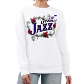 Utah Jazz G-III 4Her by Carl Banks Women's Roses Fleece Tri-Blend Sweatshirt Online