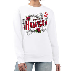 Atlanta Hawks G-III 4Her by Carl Banks Women's Roses Fleece Tri-Blend Sweatshirt For Sale
