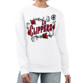 LA Clippers G-III 4Her by Carl Banks Women's Roses Fleece Tri-Blend Sweatshirt Discount