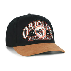 Baltimore Orioles '47 Cooperstown Break Wood Suede Hitch Adjustable Hat | MLB On Sale