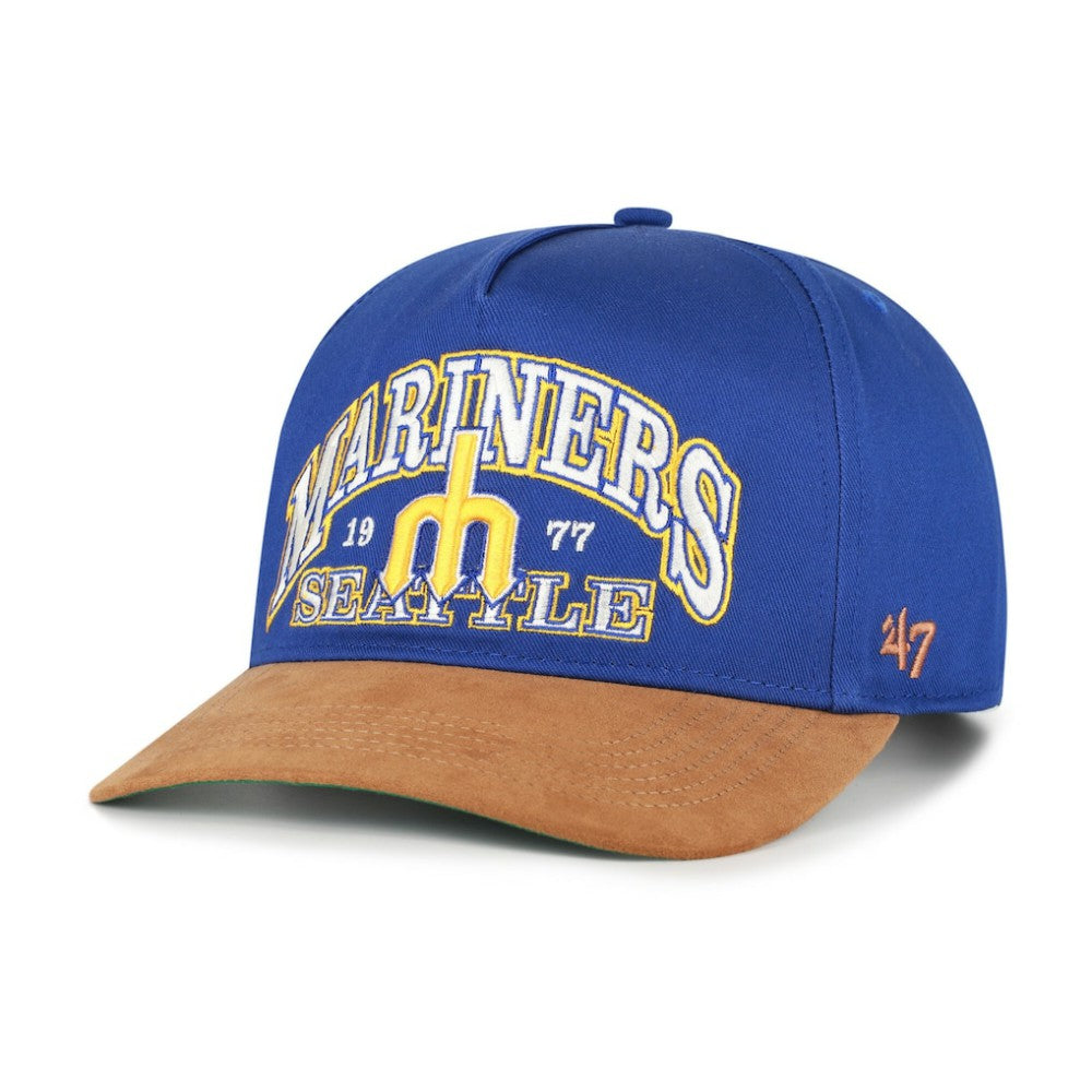 Seattle Mariners '47 Cooperstown Break Wood Suede Hitch Adjustable Hat | MLB For sale
