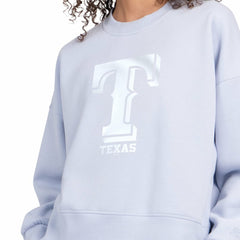 Texas Rangers Starter Women's Pastels Boxy Fleece Sweatshirt | MLB Outlet