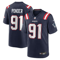 New England Patriots Nike Elijah Ponder Team Game Jersey