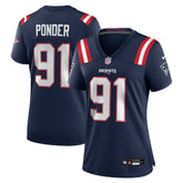 New England Patriots Nike Elijah Ponder Women's Team Game Jersey