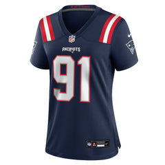 New England Patriots Nike Elijah Ponder Women's Team Game Jersey