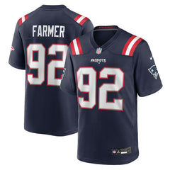 New England Patriots Nike Joshua Farmer Team Game Jersey