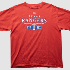 Texas Rangers Majestic 2000s T-Shirt | MLB For sale