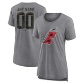 Carolina Hurricanes Women's Heritage Custom Tri-Blend T-Shirt Discount
