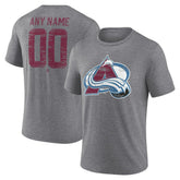 Colorado Avalanche Heritage Custom Tri-Blend T-Shirt On Sale