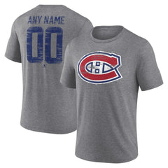 Montreal Canadiens Heritage Custom Tri-Blend T-Shirt For Sale