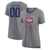Montreal Canadiens Women's Heritage Custom Tri-Blend T-Shirt For Sale