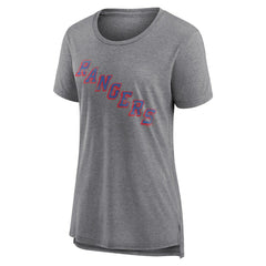 New York Rangers Women's Heritage Custom Tri-Blend T-Shirt Outlet