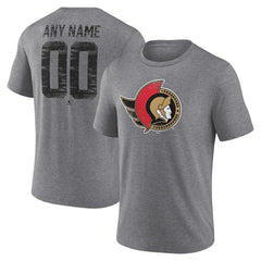 Ottawa Senators Heritage Custom Tri-Blend T-Shirt Online