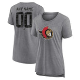 Ottawa Senators Women's Heritage Custom Tri-Blend T-Shirt For Sale