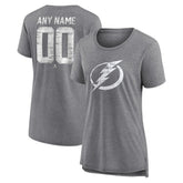 Tampa Bay Lightning Women's Heritage Custom Tri-Blend T-Shirt Online
