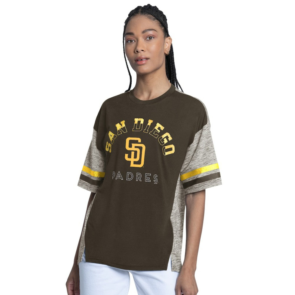 San Diego Padres G-III 4Her by Carl Banks Women's Off-Season Oversized Top | MLB US