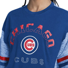 Chicago Cubs G-III 4Her by Carl Banks Women's Off-Season Oversized Top | MLB For sale