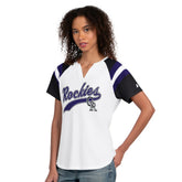 Colorado Rockies Starter Women's Game On Notch Neck T-Shirt | MLB Sale
