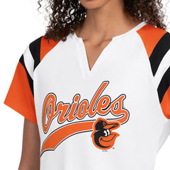 Baltimore Orioles Starter Women's Game On Notch Neck T-Shirt | MLB On Sale