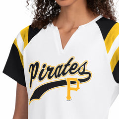 Pittsburgh Pirates Starter Women's Game On Notch Neck T-Shirt | MLB US