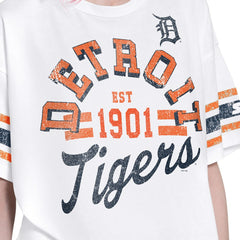 Detroit Tigers Starter Women's Cropped Hurry Up Offense T-Shirt | MLB US