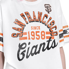 San Francisco Giants Starter Women's Cropped Hurry Up Offense T-Shirt | MLB New