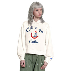 Chicago Cubs Starter Women's Baseline Hoodie Sweatshirt | MLB New