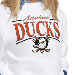 Anaheim Ducks Starter Women's Arch Stripe Fleece Sweatshirt Online