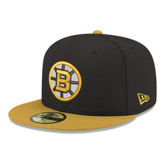 Boston Bruins New Era Core Logo Two-Tone 59FIFTY Fitted Hat Outlet
