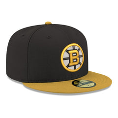 Boston Bruins New Era Core Logo Two-Tone 59FIFTY Fitted Hat Outlet