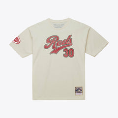 Ken Griffey Jr. Cincinnati Reds Mitchell & Ness Cooperstown Collection Throwback Name & Number T-Shirt | MLB For sale