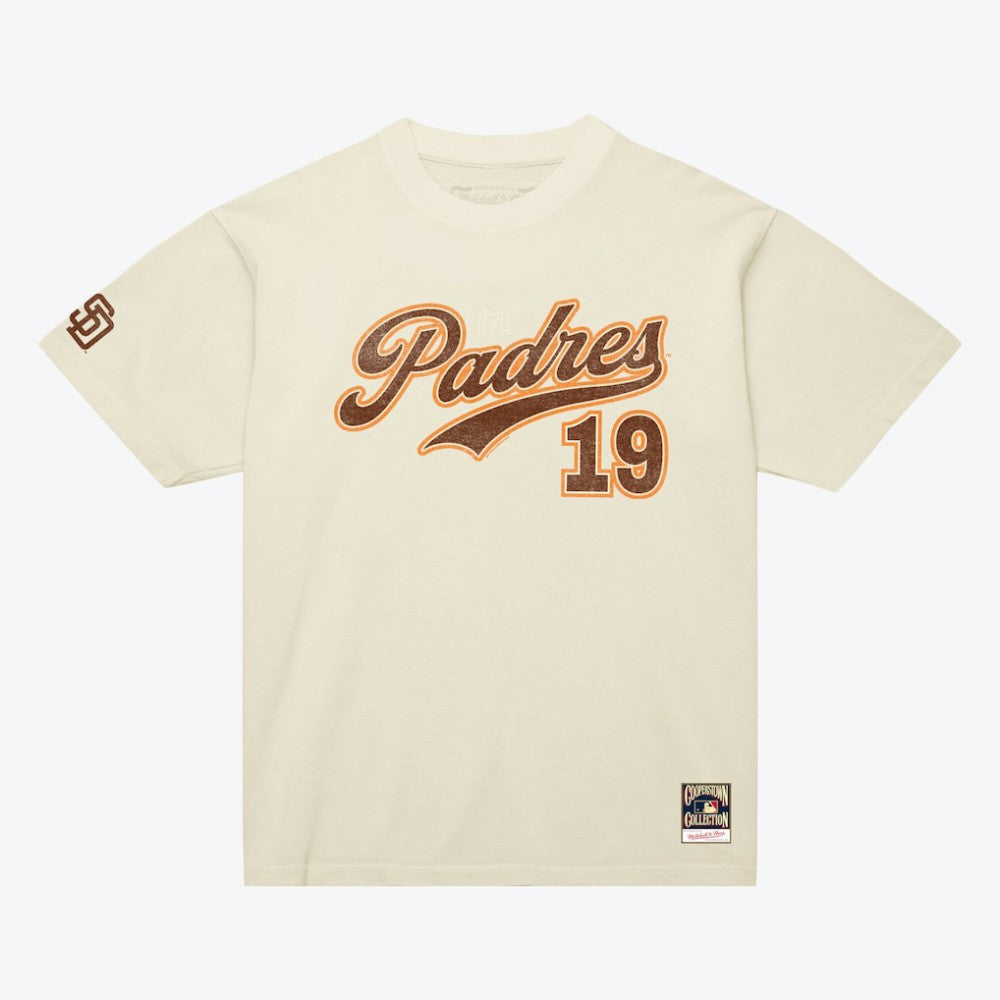 Tony Gwynn San Diego Padres Mitchell & Ness Cooperstown Collection Throwback Name & Number T-Shirt | MLB Discount