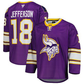 Minnesota Vikings Fanatics Justin Jefferson Hockey Jersey