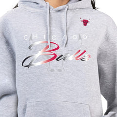 Chicago Bulls G-III 4Her by Carl Banks Women's Shadow Logo Tri-Blend Fleece Hoodie sale Discount