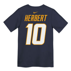 Los Angeles Chargers Nike Justin Herbert Youth Name & Number T-Shirt