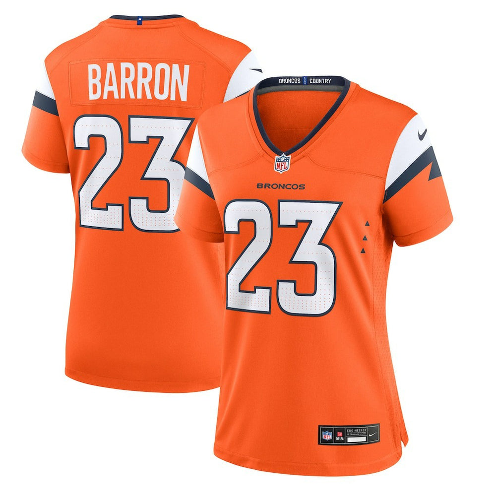 Denver Broncos Nike Jahdae Barron Women's Team Game Jersey