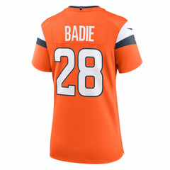 Denver Broncos Nike Tyler Badie Women's Team Game Jersey