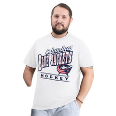 Columbus Blue Jackets G-III Sports by Carl Banks Adaptive Headliner T-Shirt On Sale