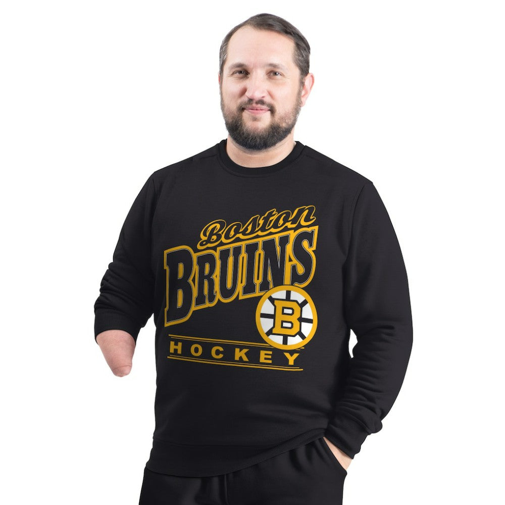 Boston Bruins G-III Sports by Carl Banks Adaptive Headliner Fleece Sweatshirt Online