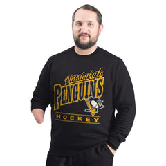 Pittsburgh Penguins G-III Sports by Carl Banks Adaptive Headliner Fleece Sweatshirt Outlet