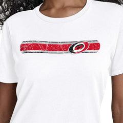 Carolina Hurricanes Starter Women's Team Stripe T-Shirt Sale