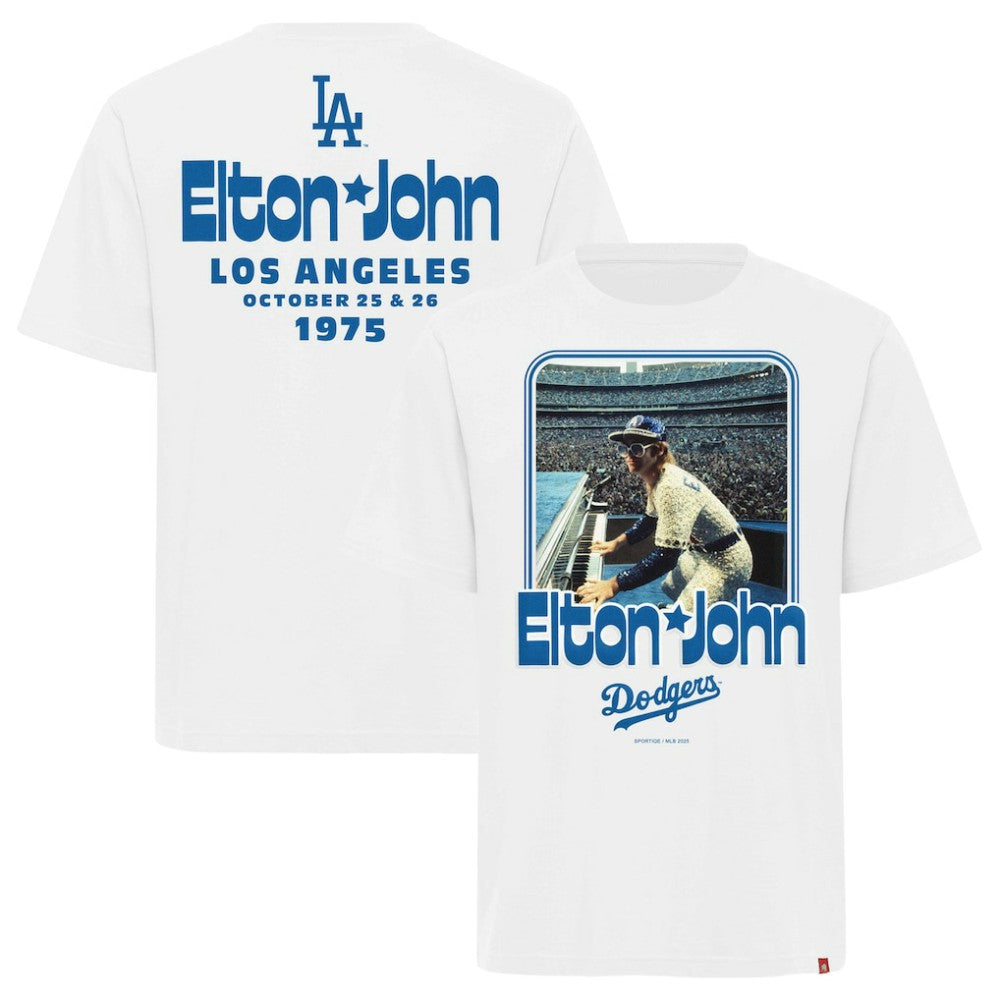 Los Angeles Dodgers x Elton John Sportiqe Unisex Duke Oversized T-Shirt | MLB New