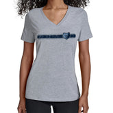 Memphis Grizzlies Starter Women's Team Stripe V-Neck T-Shirt New