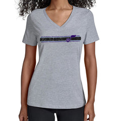 Utah Jazz Starter Women's Team Stripe V-Neck T-Shirt Online