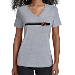 Cleveland Cavaliers Starter Women's Team Stripe V-Neck T-Shirt sale Discount