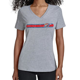 Oklahoma City Thunder Starter Women's Team Stripe V-Neck T-Shirt Online