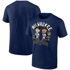 Jackson Chourio & Christian Yelich Milwaukee Brewers Player Duo T-Shirt | MLB Shop