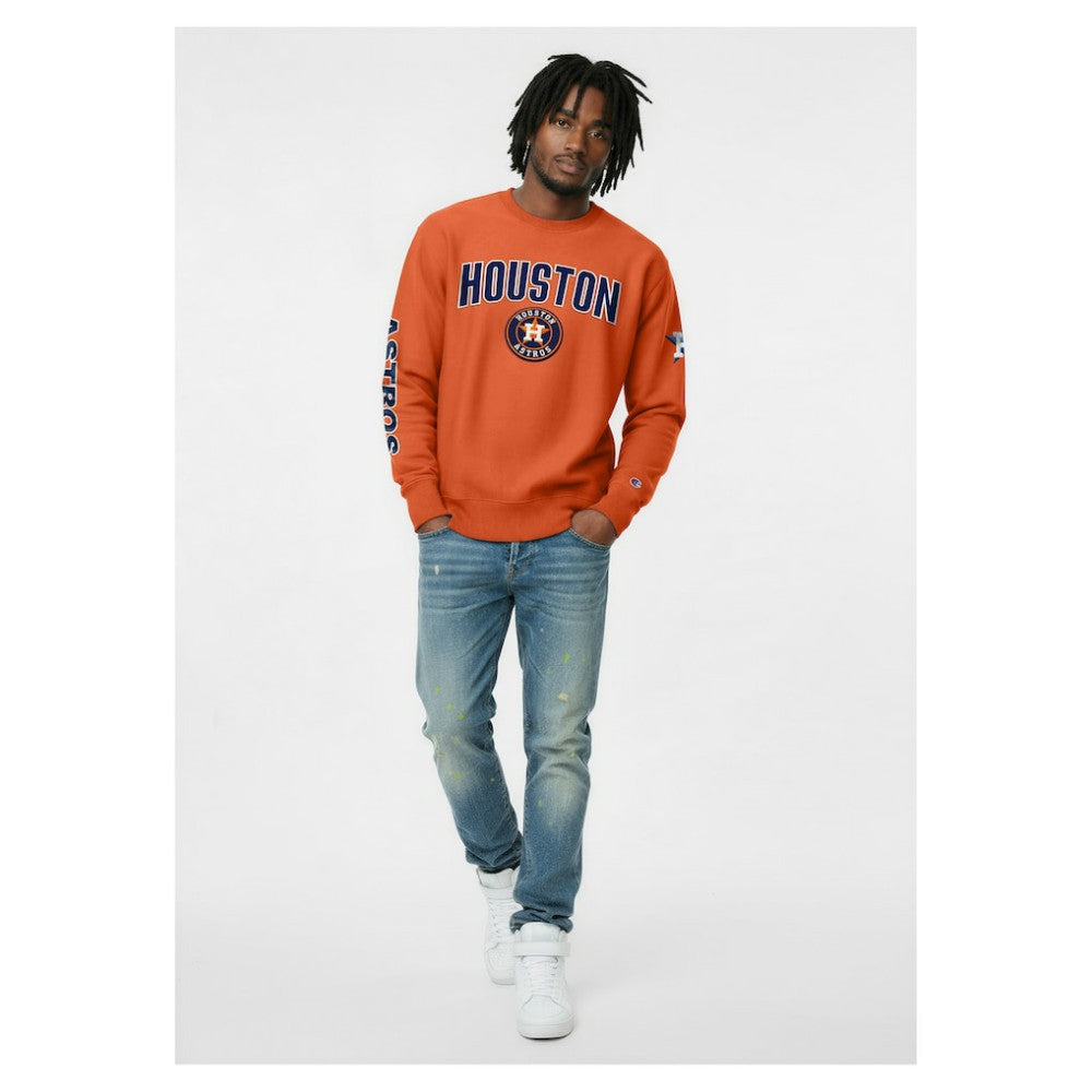 Houston Astros Champion Reverse Weave Chenille Sweatshirt | MLB Online