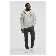 Pittsburgh Pirates Champion Reverse Weave Chenille Full-Zip Hoodie | MLB New
